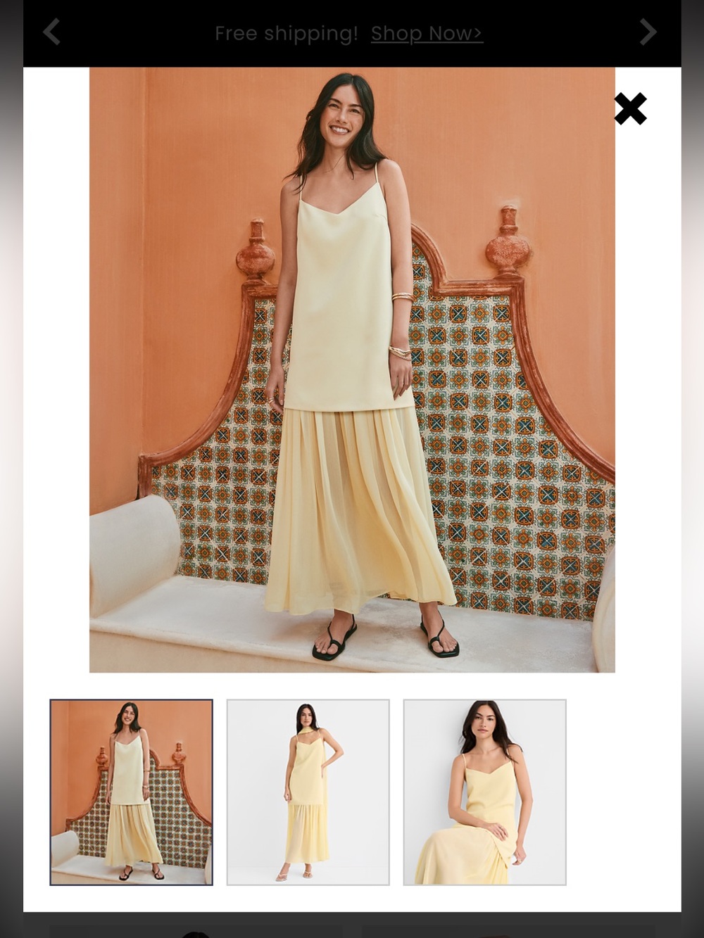 The Loft Scarf Maxi Dress